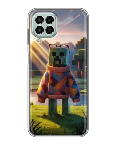 Чехол для Samsung Galaxy M33 (5G) (M336B) с картинкой «Крипер в свитере» Чехол для Samsung Galaxy M33 (5G) (M336B) с картинкой «Крипер в свитере»