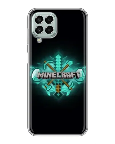 Чехол для Samsung Galaxy M33 (5G) (M336B) с картинкой «Minecraft Diamond лого» Чехол для Samsung Galaxy M33 (5G) (M336B) с картинкой «Minecraft Diamond лого»