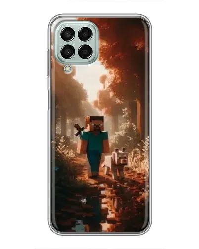 Чехол для Samsung Galaxy M33 (5G) (M336B) с картинкой «Стив в лесу» Чехол для Samsung Galaxy M33 (5G) (M336B) с картинкой «Стив в лесу»