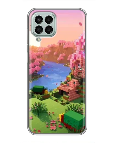Чехол для Samsung Galaxy M33 (5G) (M336B) с картинкой «Розовое дерево Minecraft» Чехол для Samsung Galaxy M33 (5G) (M336B) с картинкой «Розовое дерево Minecraft»