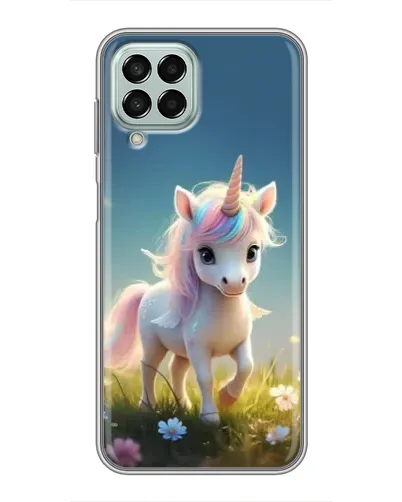 Чехол для Samsung Galaxy M33 (5G) (M336B) с картинкой «Единорог на поляне»