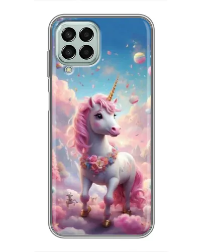 Чехол для Samsung Galaxy M33 (5G) (M336B) с картинкой «Единорог среди облаков»