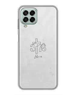 Чехол для Samsung Galaxy M33 (5G) (M336B) с картинкой «Иоанна 3:16 Крест»