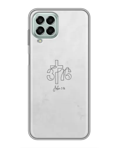 Чехол для Samsung Galaxy M33 (5G) (M336B) с картинкой «Иоанна 3:16 Крест»