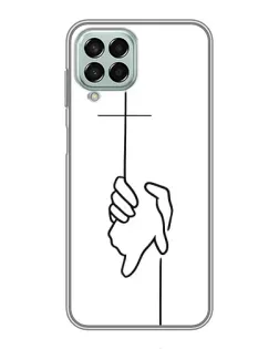 Чехол для Samsung Galaxy M33 (5G) (M336B) с картинкой «Рука держит»