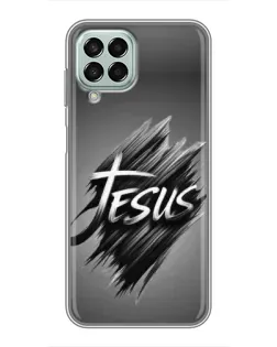 Чехол для Samsung Galaxy M33 (5G) (M336B) с картинкой «Надпись Jesus Graffiti»
