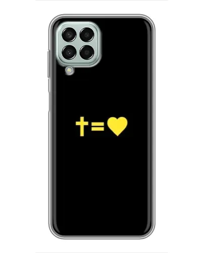 Чехол для Samsung Galaxy M33 (5G) (M336B) с картинкой «Сердце и Крест»