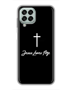 Чехол для Samsung Galaxy M33 (5G) (M336B) с картинкой «Иисус любит тебя»