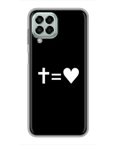 Чехол для Samsung Galaxy M33 (5G) (M336B) с картинкой «Крест и Сердце»