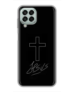 Чехол для Samsung Galaxy M33 (5G) (M336B) с картинкой «Графический крест Jesus»