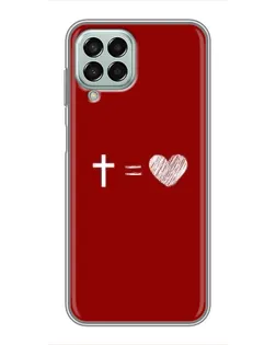 Чехол для Samsung Galaxy M33 (5G) (M336B) с картинкой «Уравнение любви»