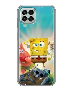 Чехол для Samsung Galaxy M33 (5G) (M336B) с картинкой «Спанч Боб победитель»