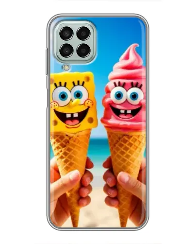Чехол для Samsung Galaxy M33 (5G) (M336B) с картинкой «Спанч Боб мороженое» Чехол для Samsung Galaxy M33 (5G) (M336B) с картинкой «Спанч Боб мороженое»
