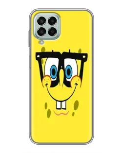 Чехол для Samsung Galaxy M33 (5G) (M336B) с картинкой «Минималистичный Спанч Боб»