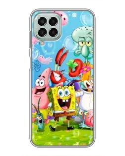Чехол для Samsung Galaxy M33 (5G) (M336B) с картинкой «Губка Боб и друзья»