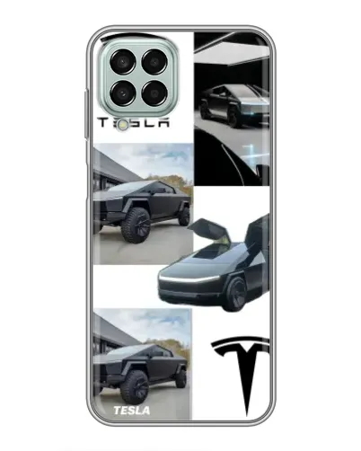 Чехол для Samsung Galaxy M33 (5G) (M336B) с картинкой «Коллаж Cybertruck Tesla» Чехол для Samsung Galaxy M33 (5G) (M336B) с картинкой «Коллаж Cybertruck Tesla»