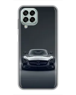 Чехол для Samsung Galaxy M33 (5G) (M336B) с картинкой «Mercedes на черном»