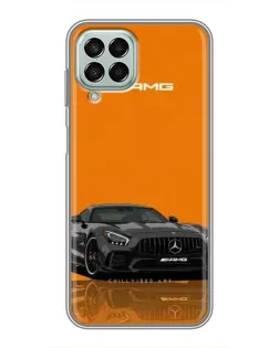 Чехол для Samsung Galaxy M33 (5G) (M336B) с картинкой «Оранжевый Mercedes AMG»