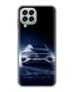 Чехол для Samsung Galaxy M33 (5G) (M336B) с картинкой «Ночной Mercedes EQ»