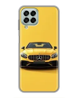 Чехол для Samsung Galaxy M33 (5G) (M336B) с картинкой «Желтый Mercedes GT»