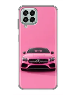 Чехол для Samsung Galaxy M33 (5G) (M336B) с картинкой «Розовый Mercedes AMG»
