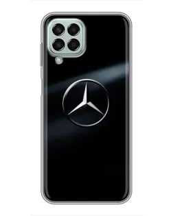 Чехол для Samsung Galaxy M33 (5G) (M336B) с картинкой «Mercedes на металле»