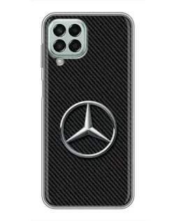 Чехол для Samsung Galaxy M33 (5G) (M336B) с картинкой «Карбоновый Mercedes стиль»