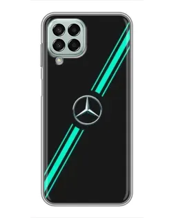 Чехол для Samsung Galaxy M33 (5G) (M336B) с картинкой «Спортивные линии Mercedes»