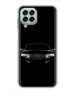 Чехол для Samsung Galaxy M33 (5G) (M336B) с картинкой «Audi — ночной контур»