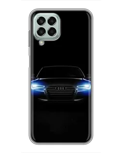 Чехол для Samsung Galaxy M33 (5G) (M336B) с картинкой «Audi в неоне»