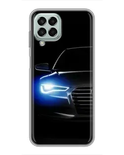 Чехол для Samsung Galaxy M33 (5G) (M336B) с картинкой «Неоновый взгляд Audi»