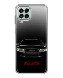 Чехол для Samsung Galaxy M33 (5G) (M336B) с картинкой «Audi — градиентный контур»
