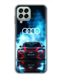 Чехол для Samsung Galaxy M33 (5G) (M336B) с картинкой «Audi Sport — неон»