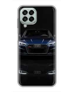 Чехол для Samsung Galaxy M33 (5G) (M336B) с картинкой «Audi — ночное отражение»