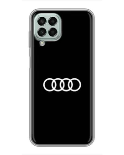 Чехол для Samsung Galaxy M33 (5G) (M336B) с картинкой «Audi White Logo»