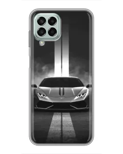 Чехол для Samsung Galaxy M33 (5G) (M336B) с картинкой «Lamborghini симметрия дорог»