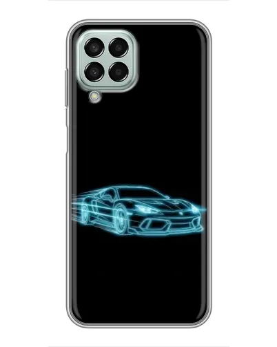 Чехол для Samsung Galaxy M33 (5G) (M336B) с картинкой «Неоновый контур Lamborghini»
