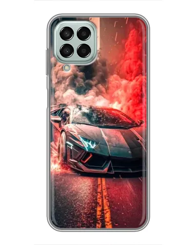 Чехол для Samsung Galaxy M33 (5G) (M336B) с картинкой «Lamborghini красный дым»