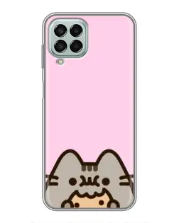Чехол для Samsung Galaxy M33 (5G) (M336B) с картинкой «Pusheen и печенье»