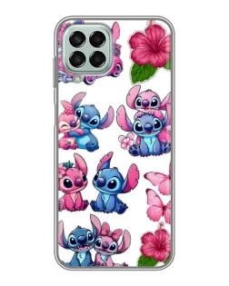 Чехол для Samsung Galaxy M33 (5G) (M336B) с картинкой «Стикеры Stitch и Angel»