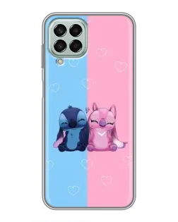 Чехол для Samsung Galaxy M33 (5G) (M336B) с картинкой «Stitch и Angel Love»