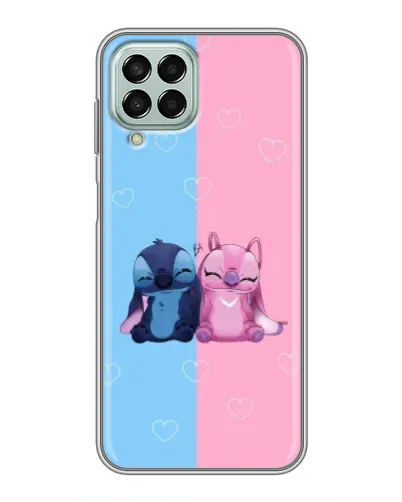 Чехол для Samsung Galaxy M33 (5G) (M336B) с картинкой «Stitch и Angel Love»