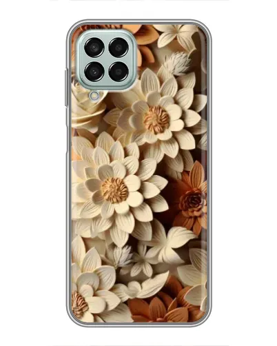 Чехол для Samsung Galaxy M33 (5G) (M336B) с картинкой «Бежевый флористический декор»