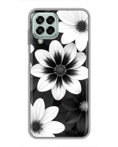 Чехол для Samsung Galaxy M33 (5G) (M336B) с картинкой «Монохромные астры»