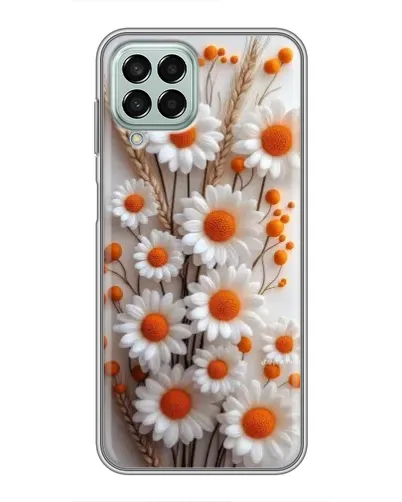 Чехол для Samsung Galaxy M33 (5G) (M336B) с картинкой «Белые сухоцветы»