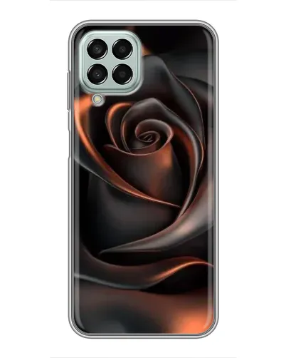 Чехол для Samsung Galaxy M33 (5G) (M336B) с картинкой «Шелковая черная роза»
