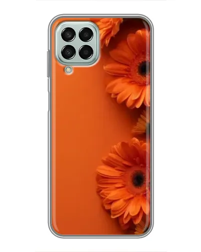 Чехол для Samsung Galaxy M33 (5G) (M336B) с картинкой «Оранжевые герберы»