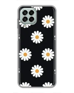 Чехол для Samsung Galaxy M33 (5G) (M336B) с картинкой «Ромашки на черном» Чехол для Samsung Galaxy M33 (5G) (M336B) с картинкой «Ромашки на черном»