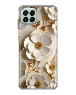 Чехол для Samsung Galaxy M33 (5G) (M336B) с картинкой «Белие бумажние цвети» Чехол для Samsung Galaxy M33 (5G) (M336B) с картинкой «Белие бумажние цвети»