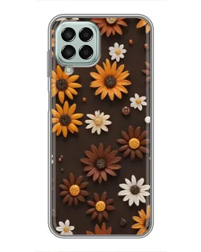 Чехол для Samsung Galaxy M33 (5G) (M336B) с картинкой «Узор из маленьких подсолнухов»